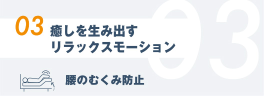 03.癒しを⽣み出すリラックスモーション